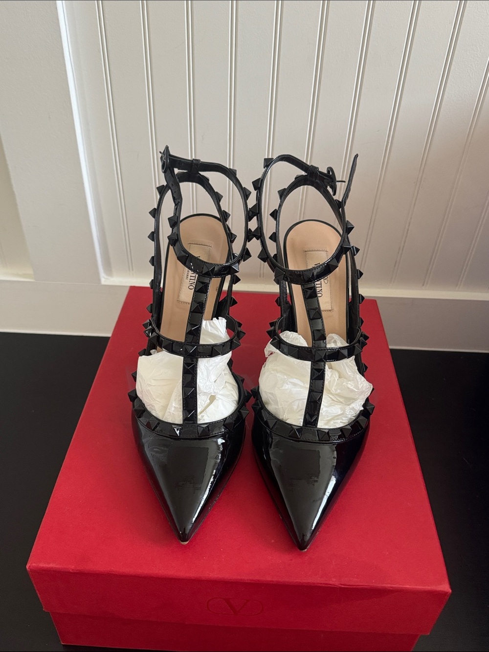 Valentino Rockstud Patent Leather Pumps